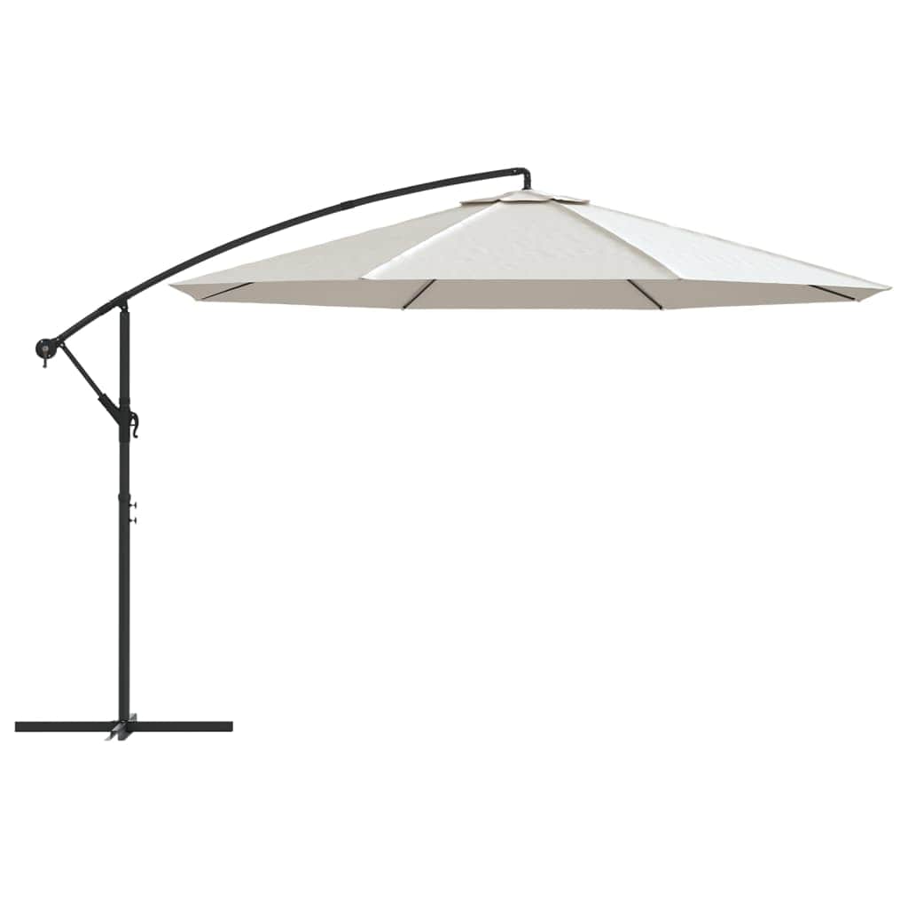 Cantilever Umbrella 3.5 m Sand White - Simple deals