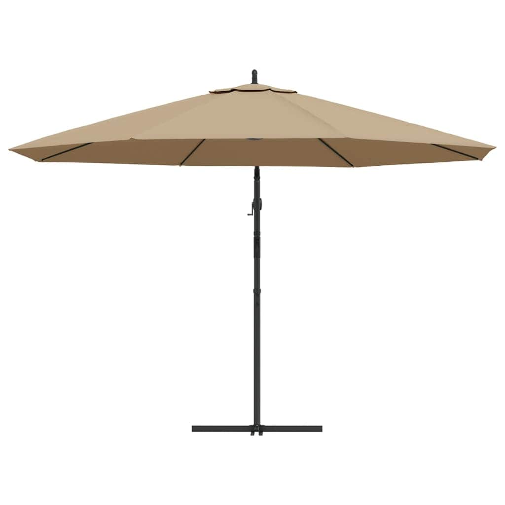 Cantilever Umbrella with Aluminium Pole 350 cm Taupe - Simple deals