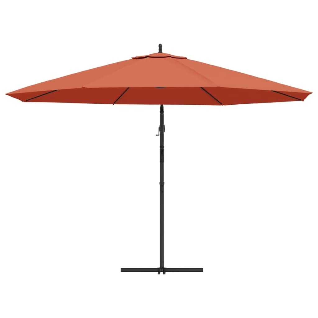 Cantilever Umbrella with Aluminium Pole 350 cm Terracotta - Simple deals