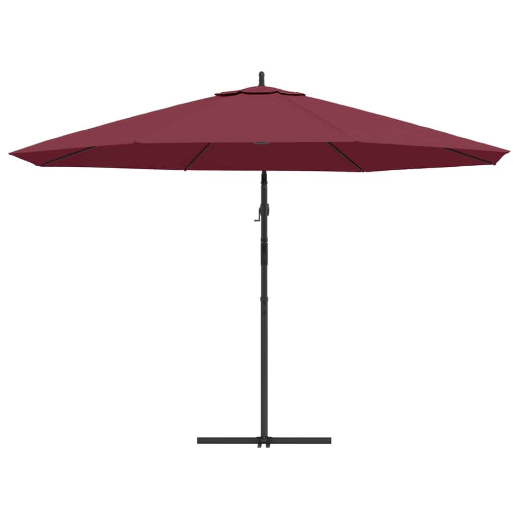 Cantilever Umbrella with Aluminium Pole Bordeaux Red - Simple deals