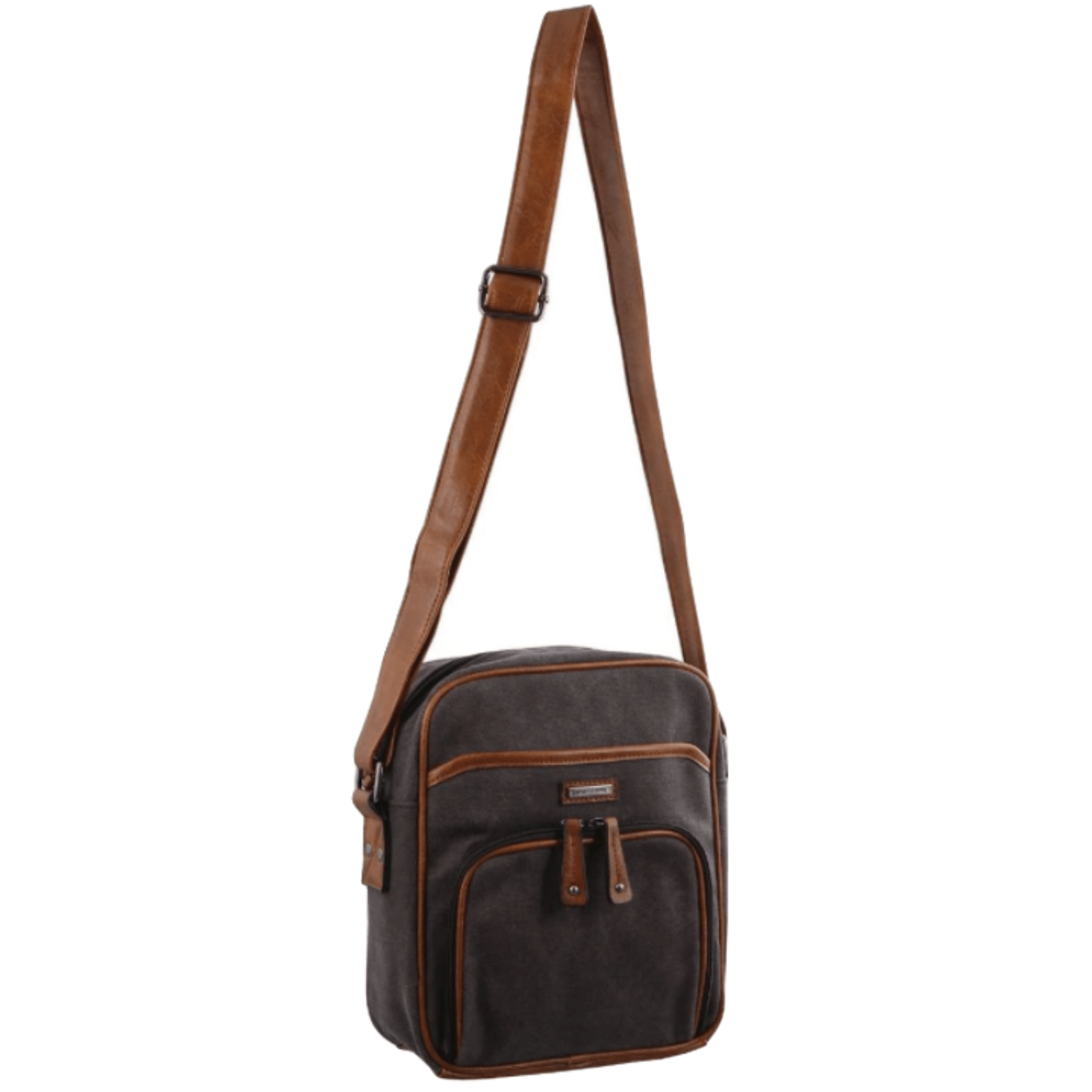 Canvas Cross Body Messenger Bag Mens Ladies Satchel Day Pack - Black | Canvas finish