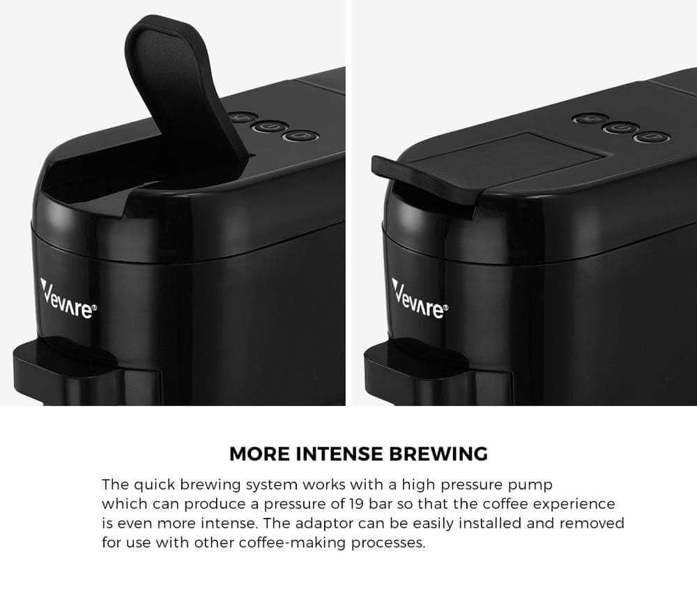 Capsule Coffee Machine 19 Bars 3-in-1 Nespresso Cafe Maker