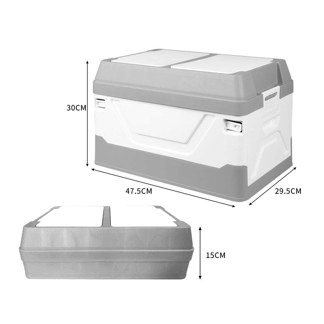 Car Boot Organiser Storage Collapsible Large Trunk Box Warning Triangle