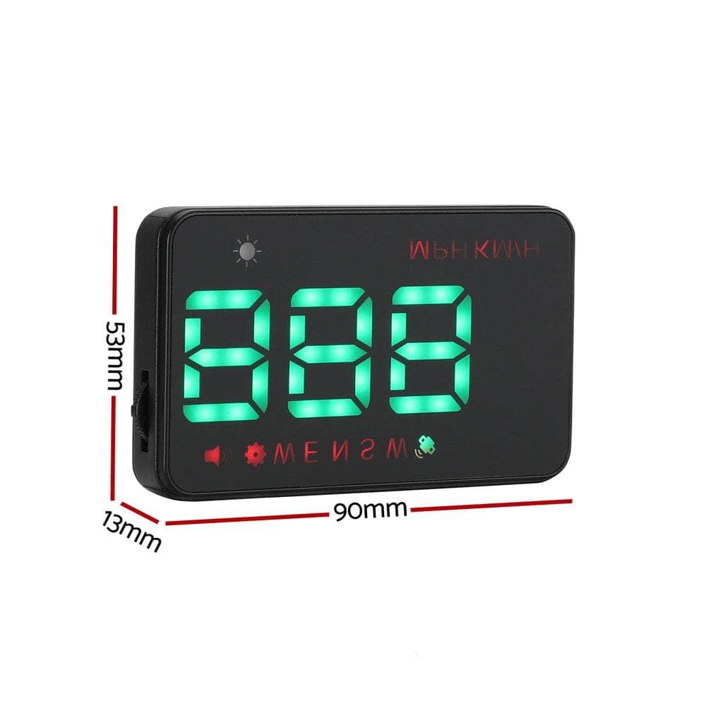 Car Digital Gps Speedometer Heads Up Display Overspeed Warning Alarm