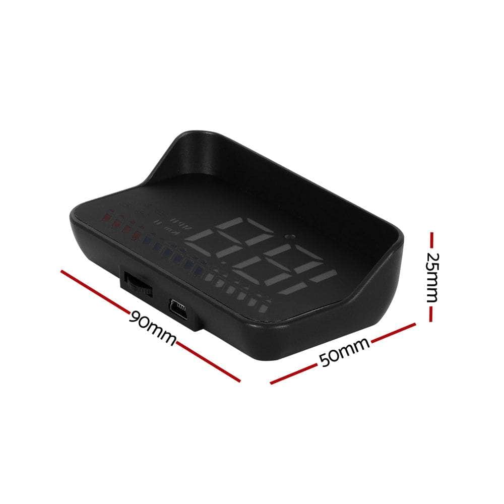 Car Digital Gps Speedometer Heads Up Display Overspeed Warning Alarm