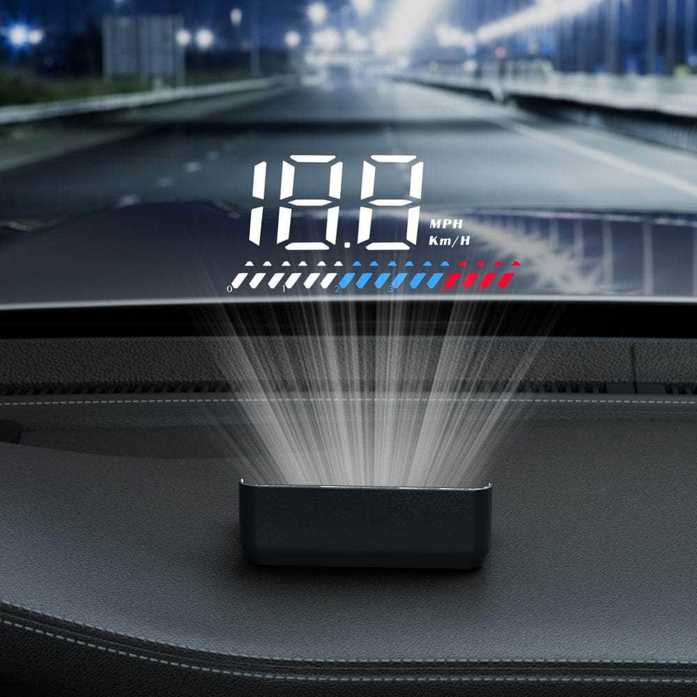 Car Digital Gps Speedometer Heads Up Display Overspeed Warning Alarm
