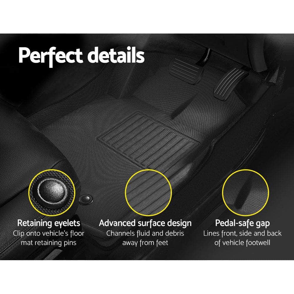 Car Floor Mats Rubber Compatible For Mazda Bt50 Dual Crew Cab