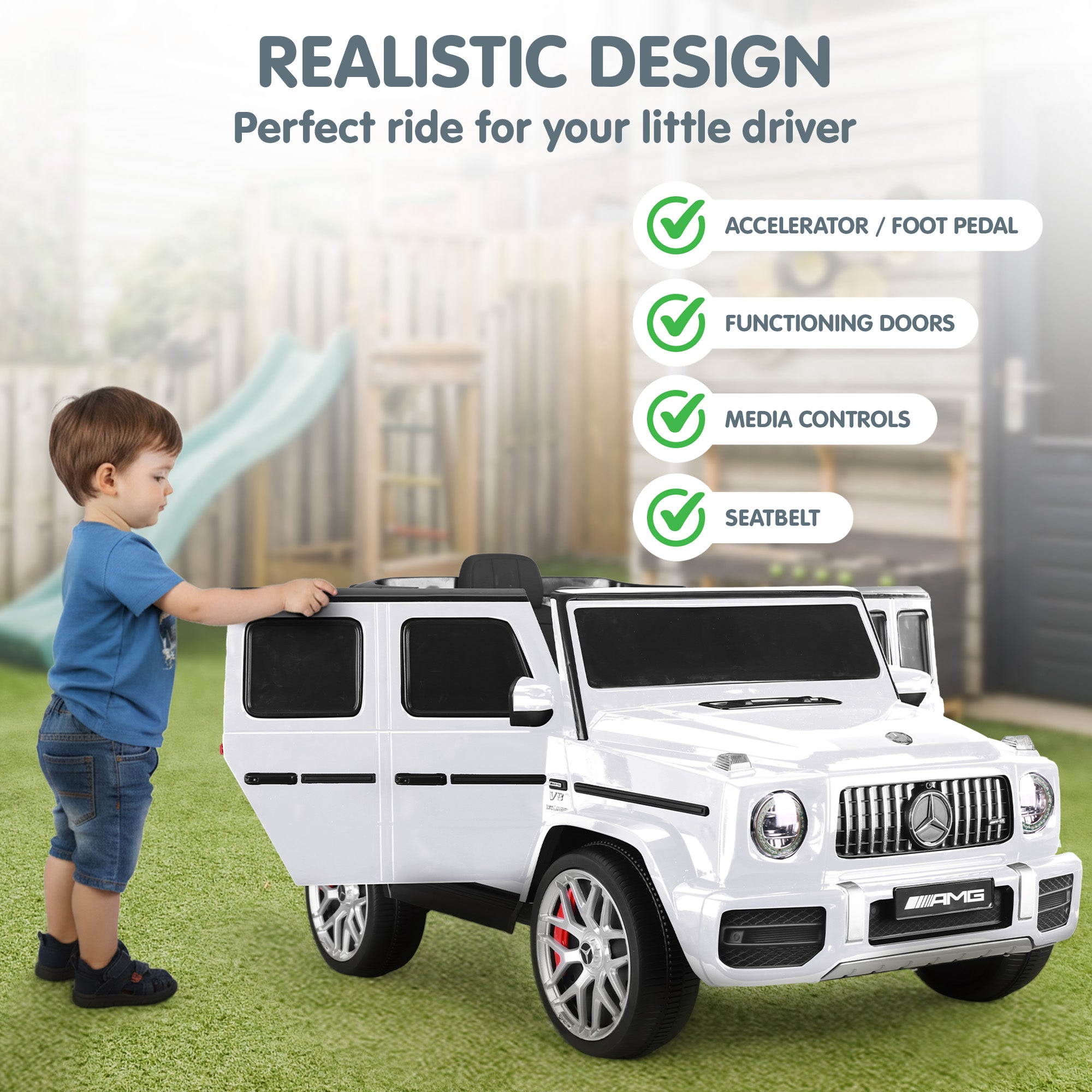 Mercedes AMG G63 Kids Electric Ride On Car | Simpledeals