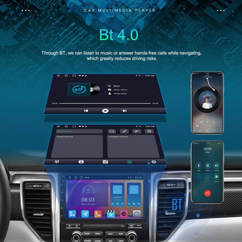 Car GPS Radio: 2 Din Android/Ios Carplay