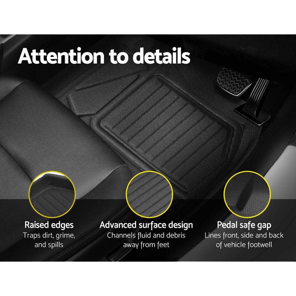 Car Rubber Floor Mats Front And Rear Compatible For Toyota Rav4 2019-2022