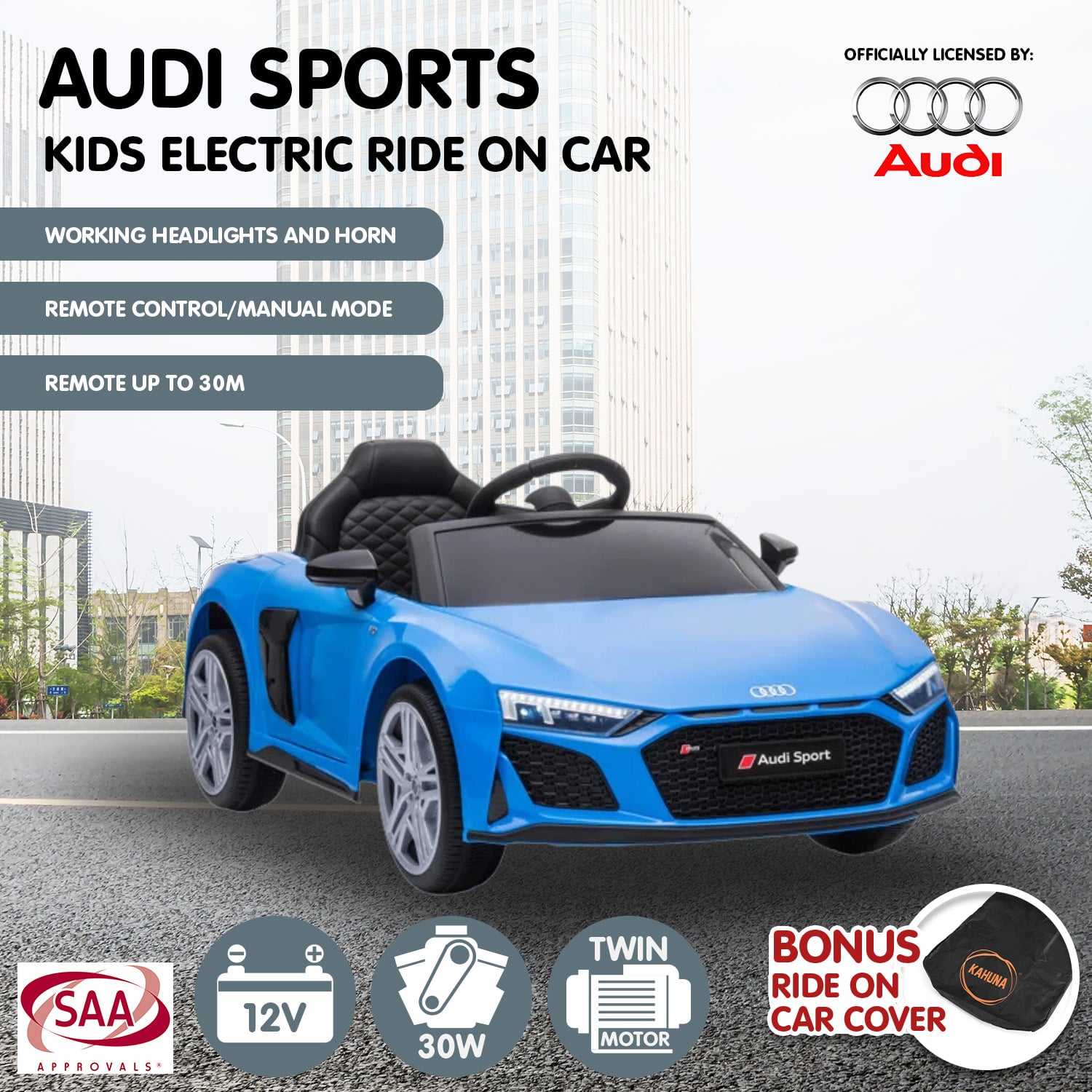 Electric Ride Car Blue 2x15cm
