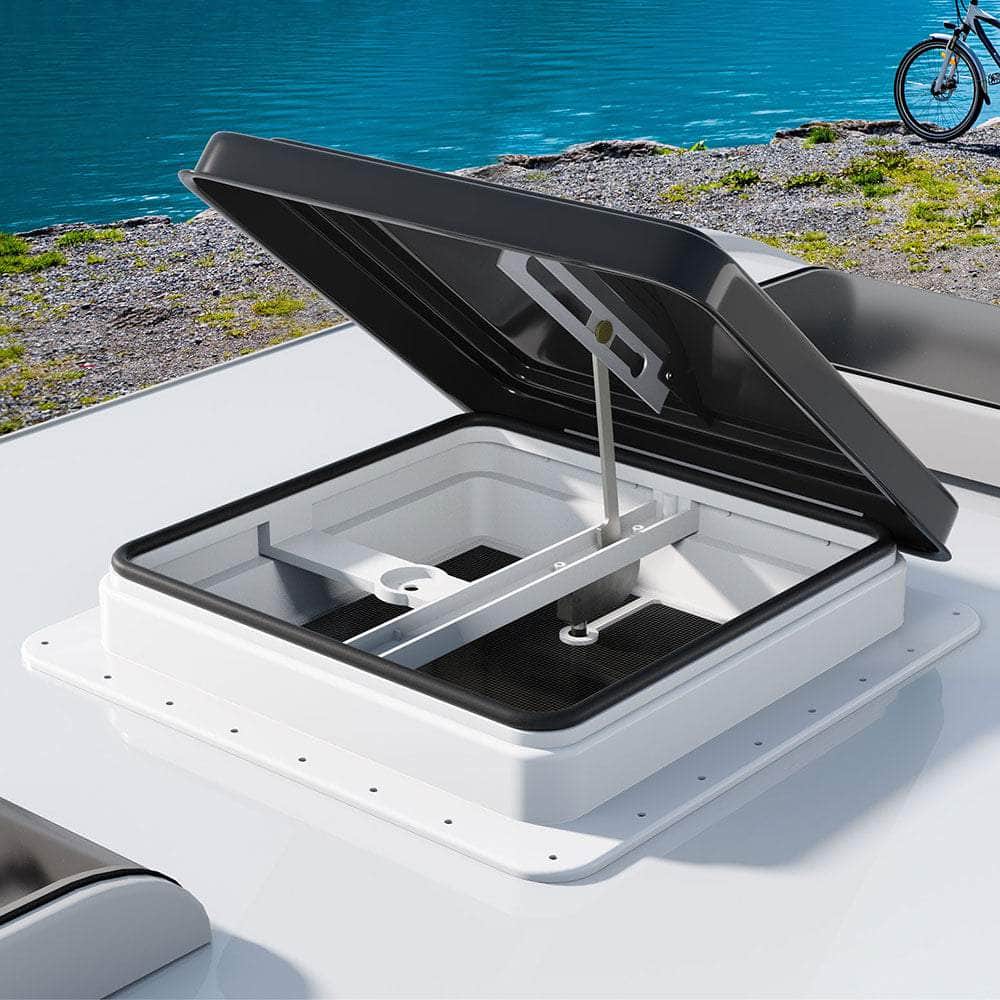 Caravan Roof Vent Hatch Black/White