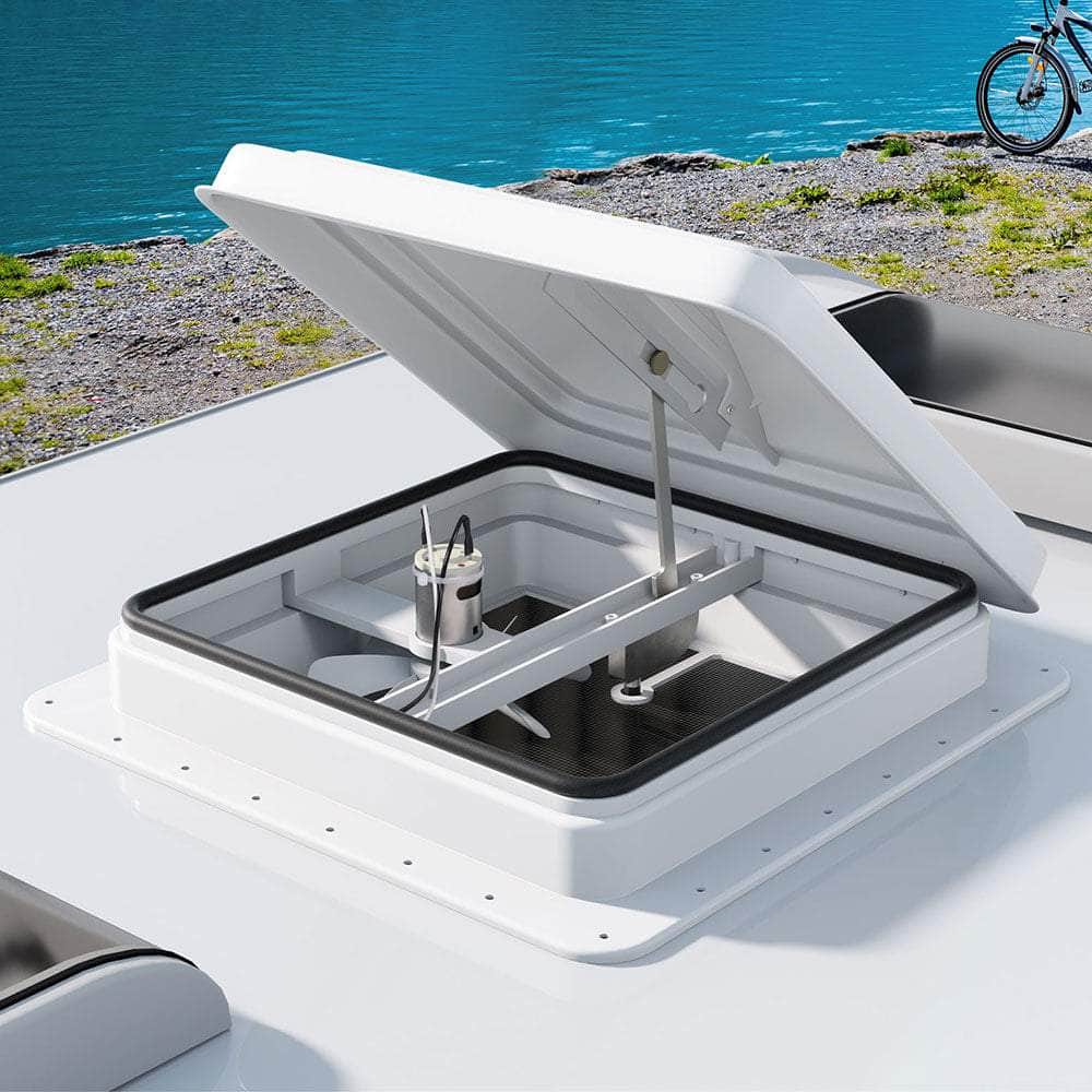 Caravan Roof Vent Hatch Black/White