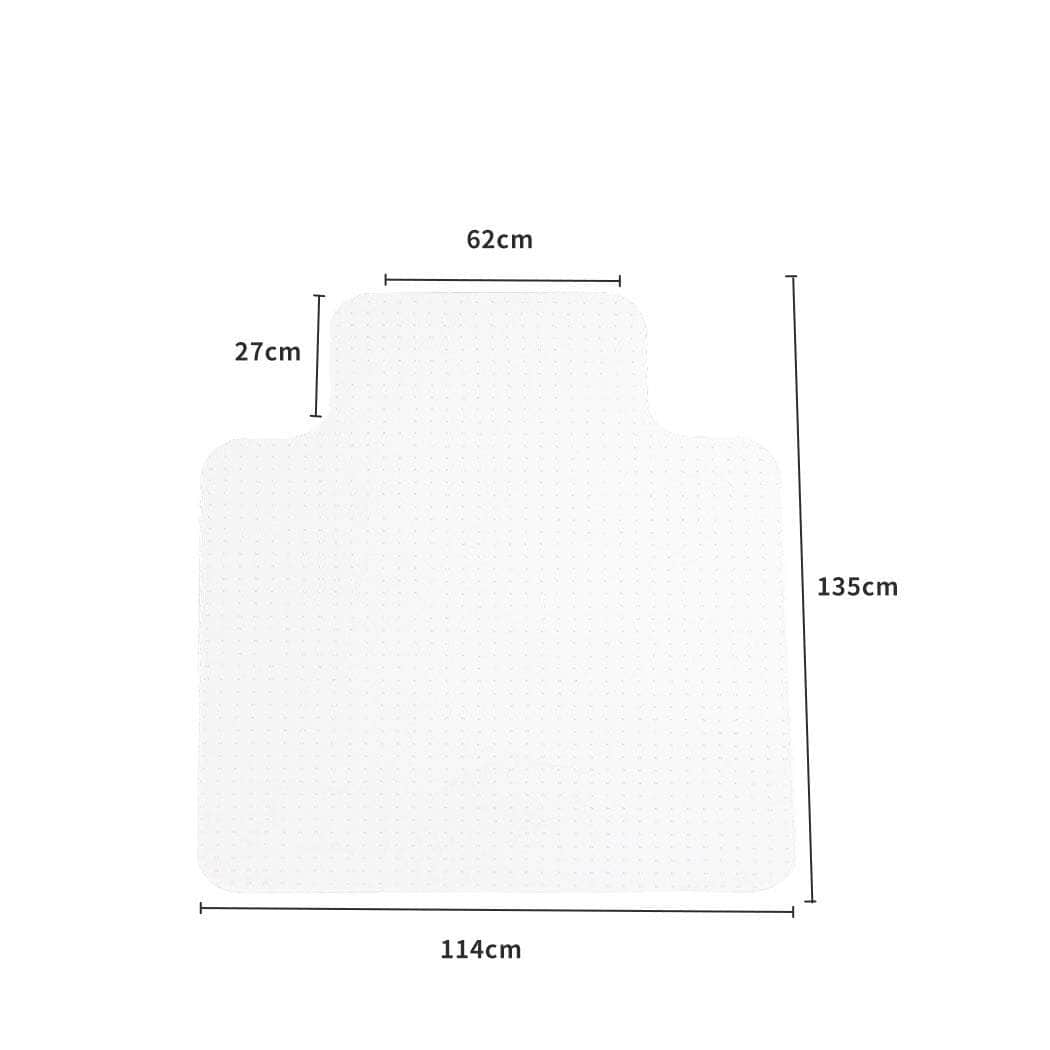 Carpet Floor Office Home Computer Work Chair Mats Vinyl PVC Plastic 1350x1140mm