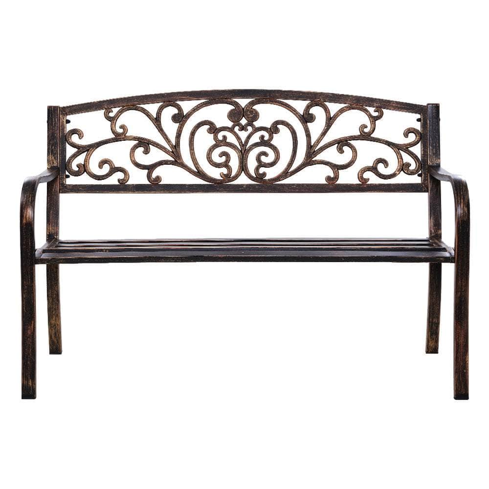 Cast Iron Garden Bench - Bronze