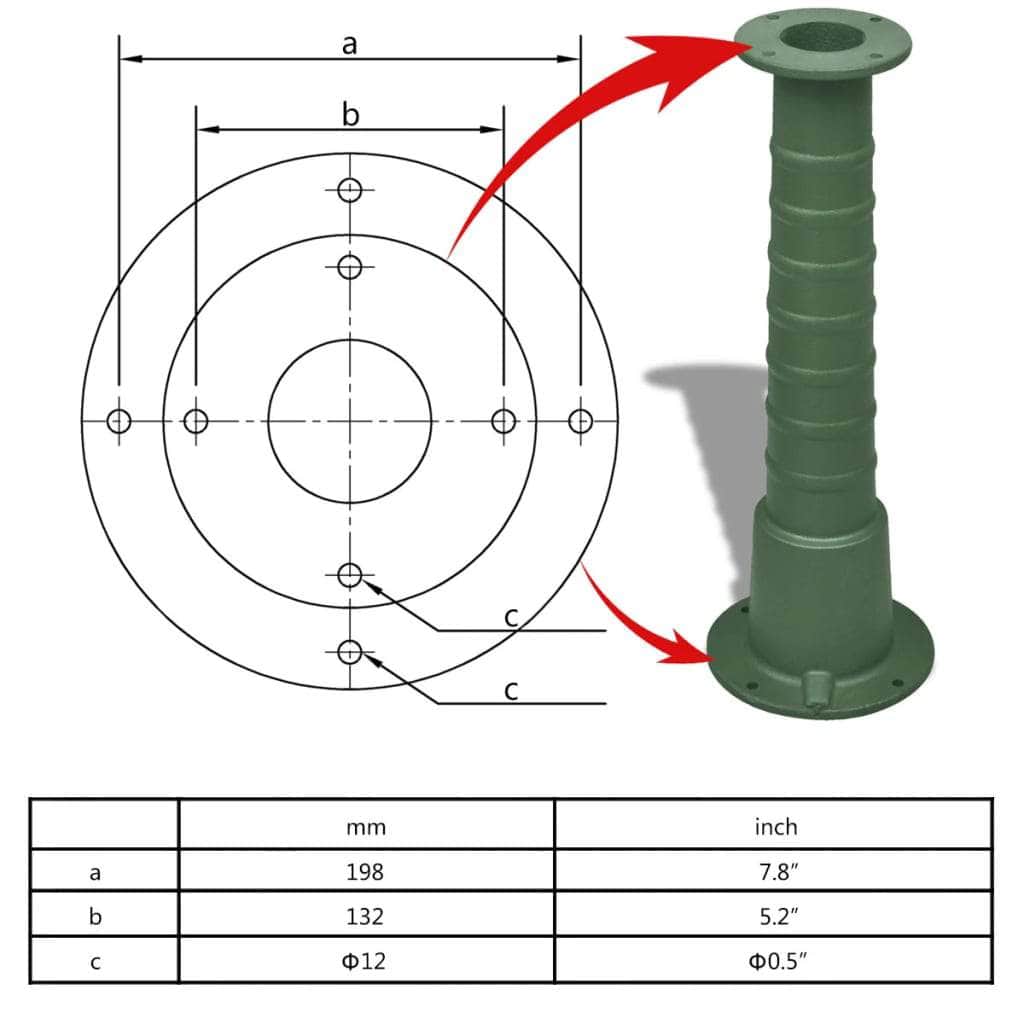 Cast Iron Stand for Garden Hand Water Pump - Simple deals