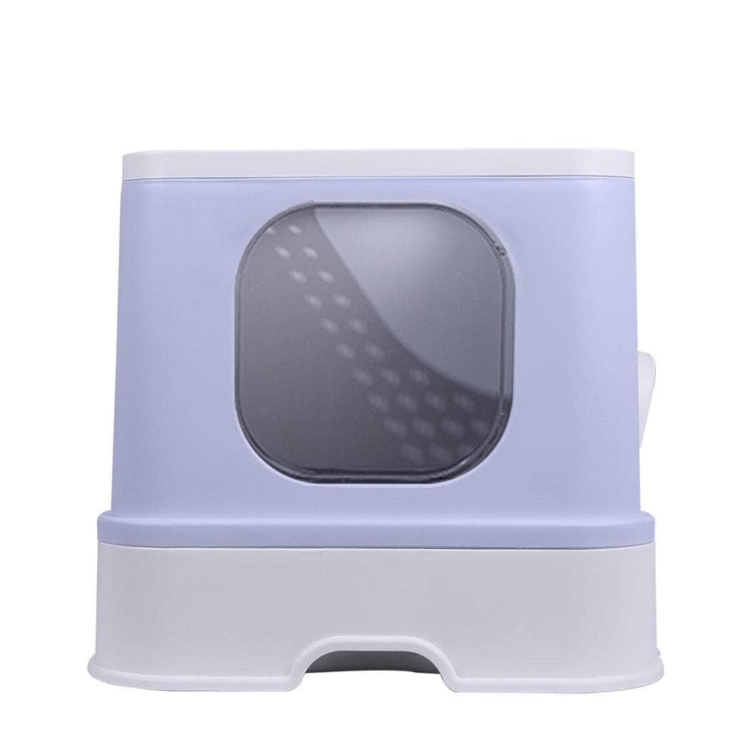 Cat Litter Box Toilet Trapping Odor Control Basin Purple