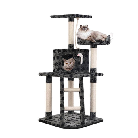 Cat Tree 120Cm Tower Scratching Post Scratcher Trees Bed Wood Toys Bed