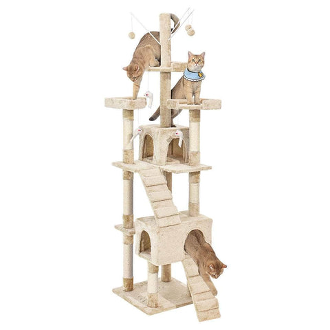 Cat Tree Scratching Post Scratcher Beige