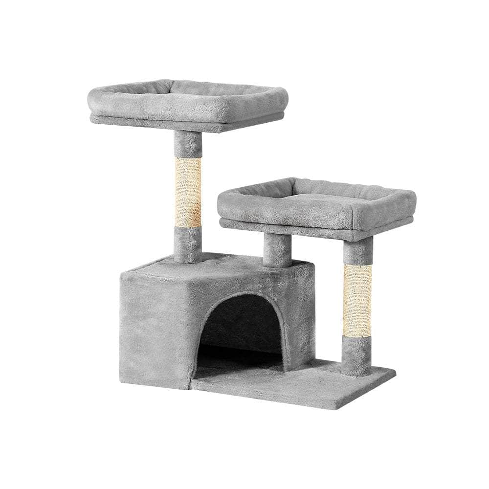 Cat Tree Tower Scratching Post Scratcher Wood Condo House Bed Trees 69Cm