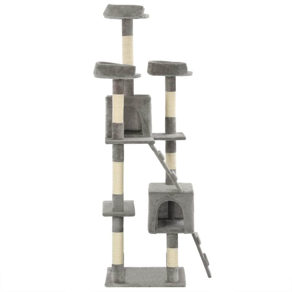 Cat Tree with Sisal Scratching Posts 170 cm Grey