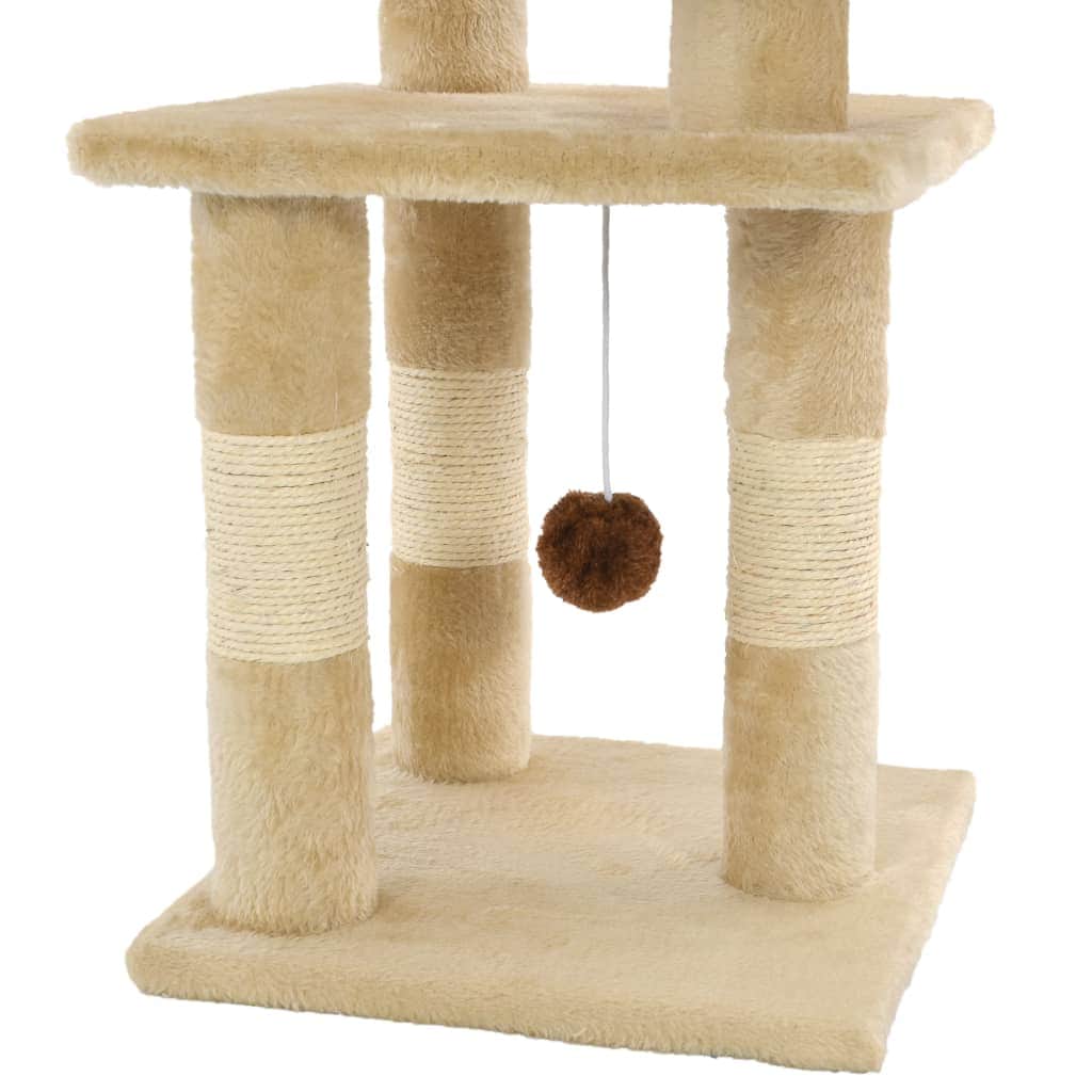 Cat Tree with Sisal Scratching Posts 65 cm Beige