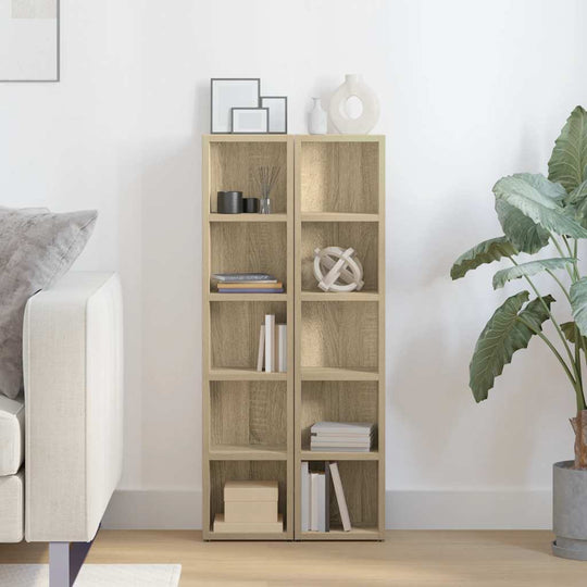 CD Cabinets 2 pcs Sonoma Oak Engineered Wood | Oak colour