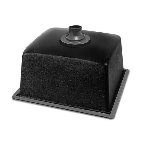 Stone Kitchen Sink 460X410Mm Granite Under/Topmount Basin Bowl Laundry Black