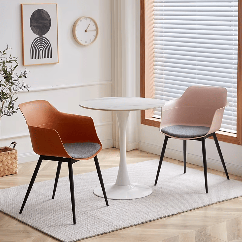 Celeste White Round Cafe Table