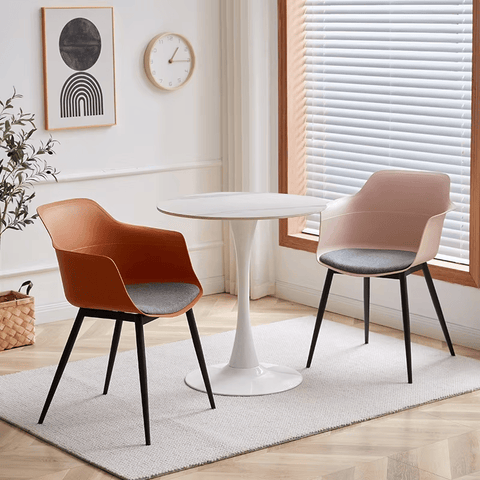 Celeste White Round Cafe Table