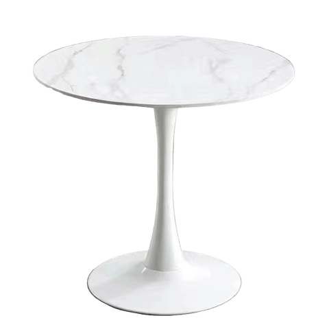 Celeste White Round Cafe Table