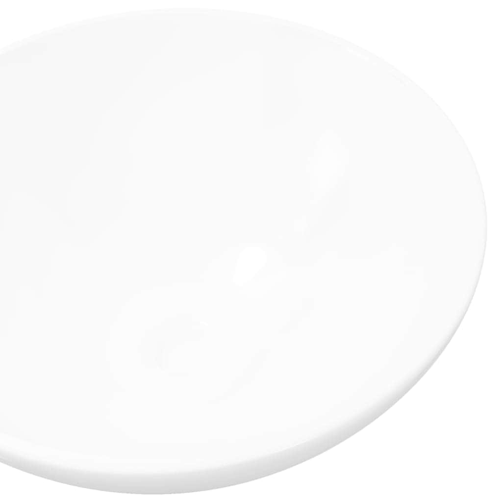 Ceramic Bathroom Sink Basin White Round