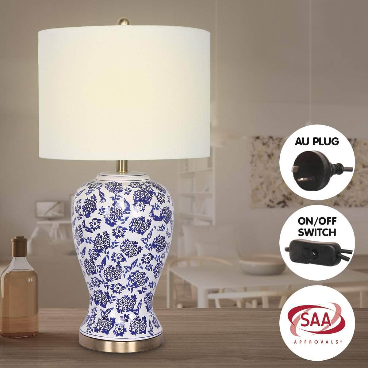 Ceramic Floral Base Table Lamp | lamps - photo 6