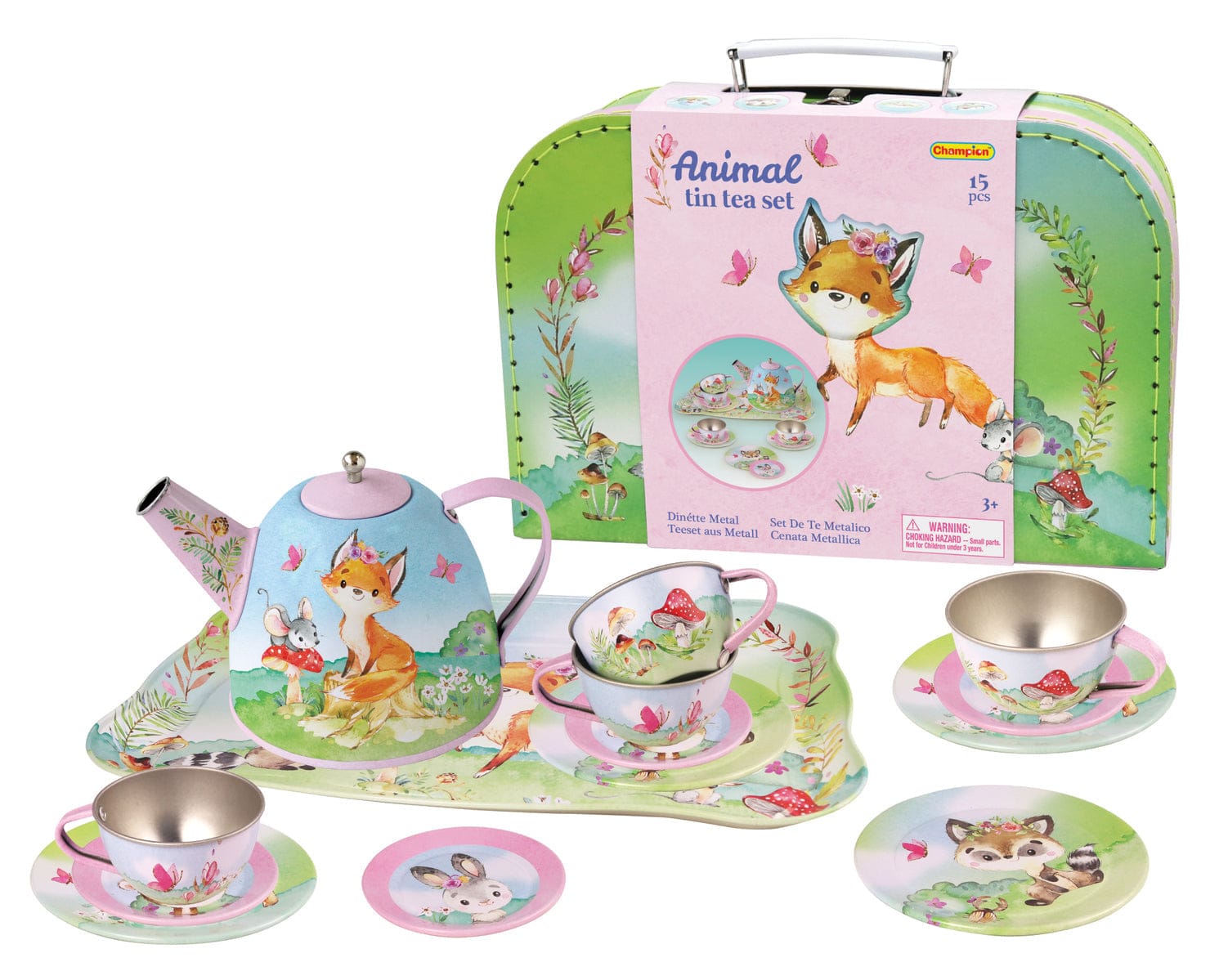 Animal Tin Tea Set In Suitcase - photo 2