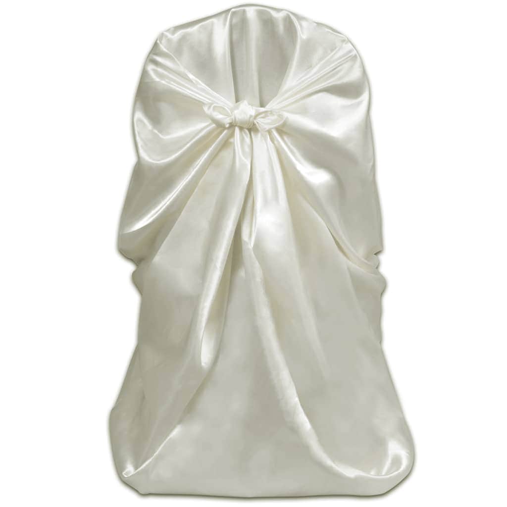 Chair Cover for Wedding Banquet 12 pcs Cream