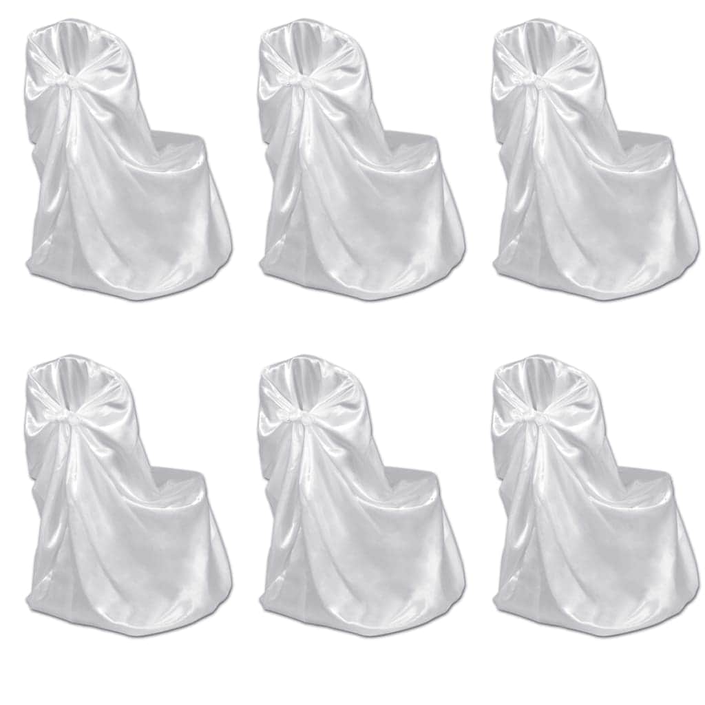 Chair Cover for Wedding Banquet 12 pcs White