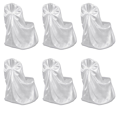 Chair Cover for Wedding Banquet 12 pcs White