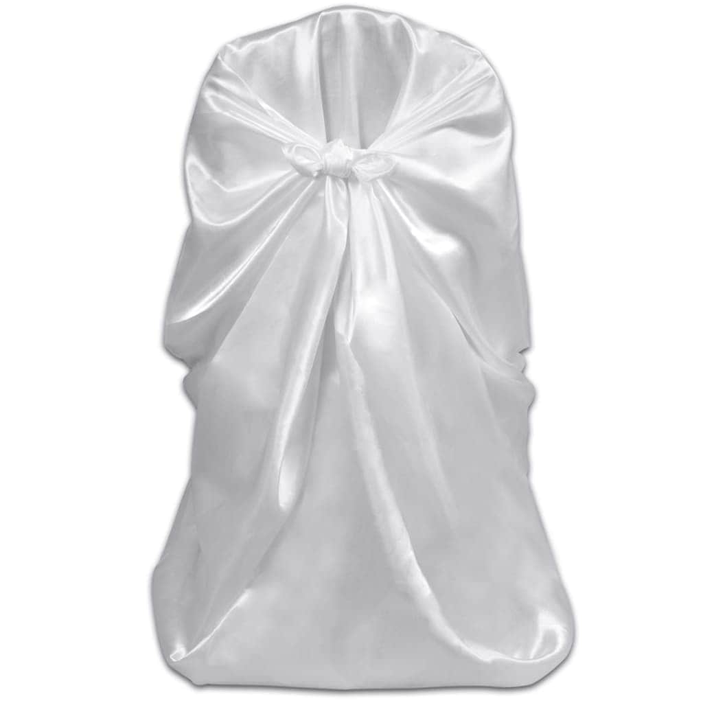 Chair Cover for Wedding Banquet 12 pcs White