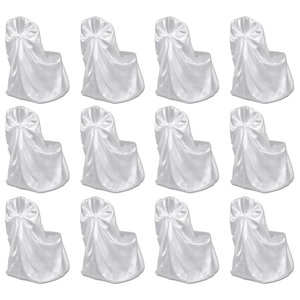 Chair Cover for Wedding Banquet 12 pcs White - Simple deals