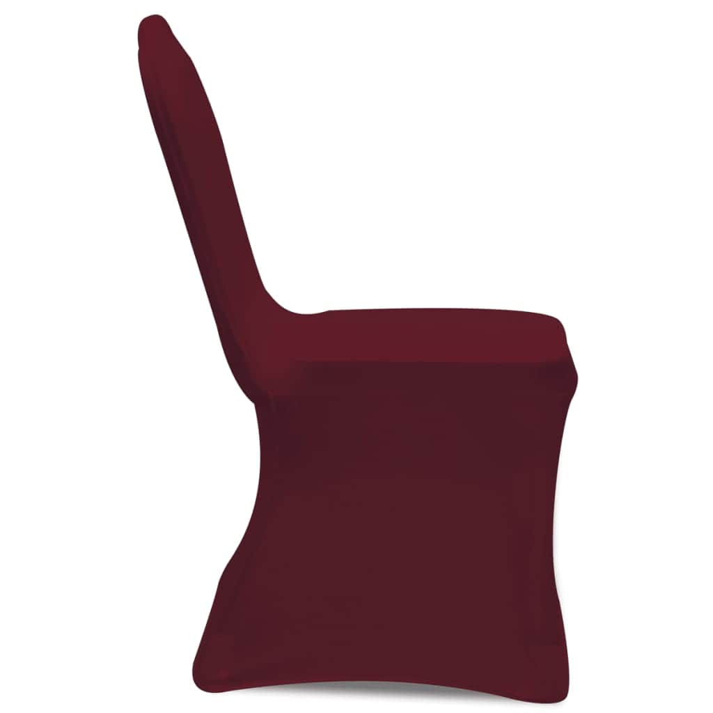 Chair Cover Stretch Burgundy 12 pcs - Simple deals
