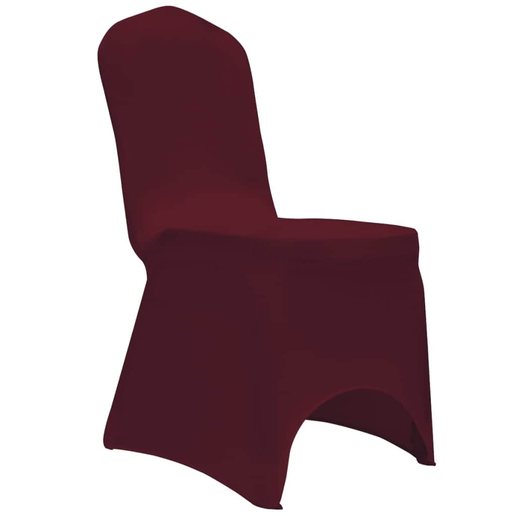 Chair Cover Stretch Burgundy 12 pcs - Simple deals