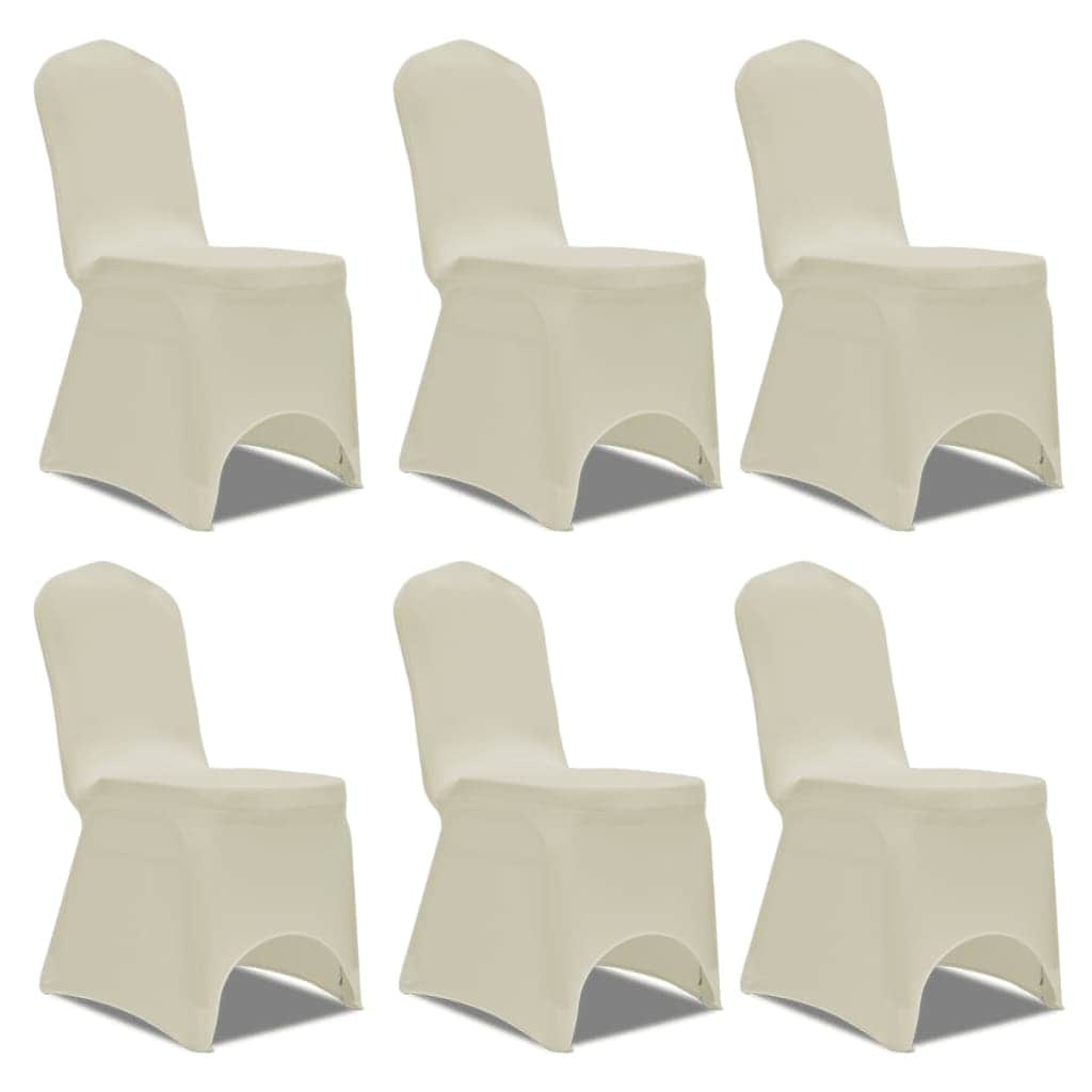 Chair Cover Stretch Cream 12 pcs - Simple deals