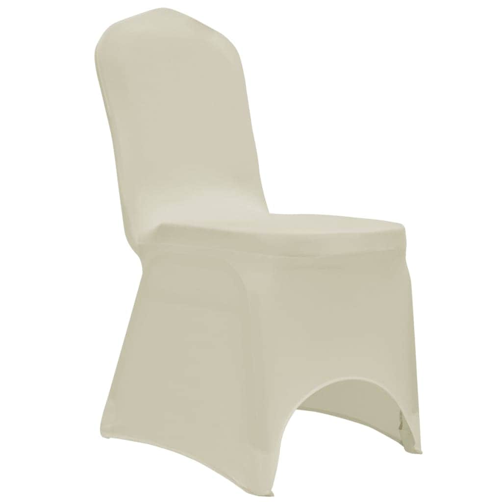 Chair Cover Stretch Cream 12 pcs - Simple deals