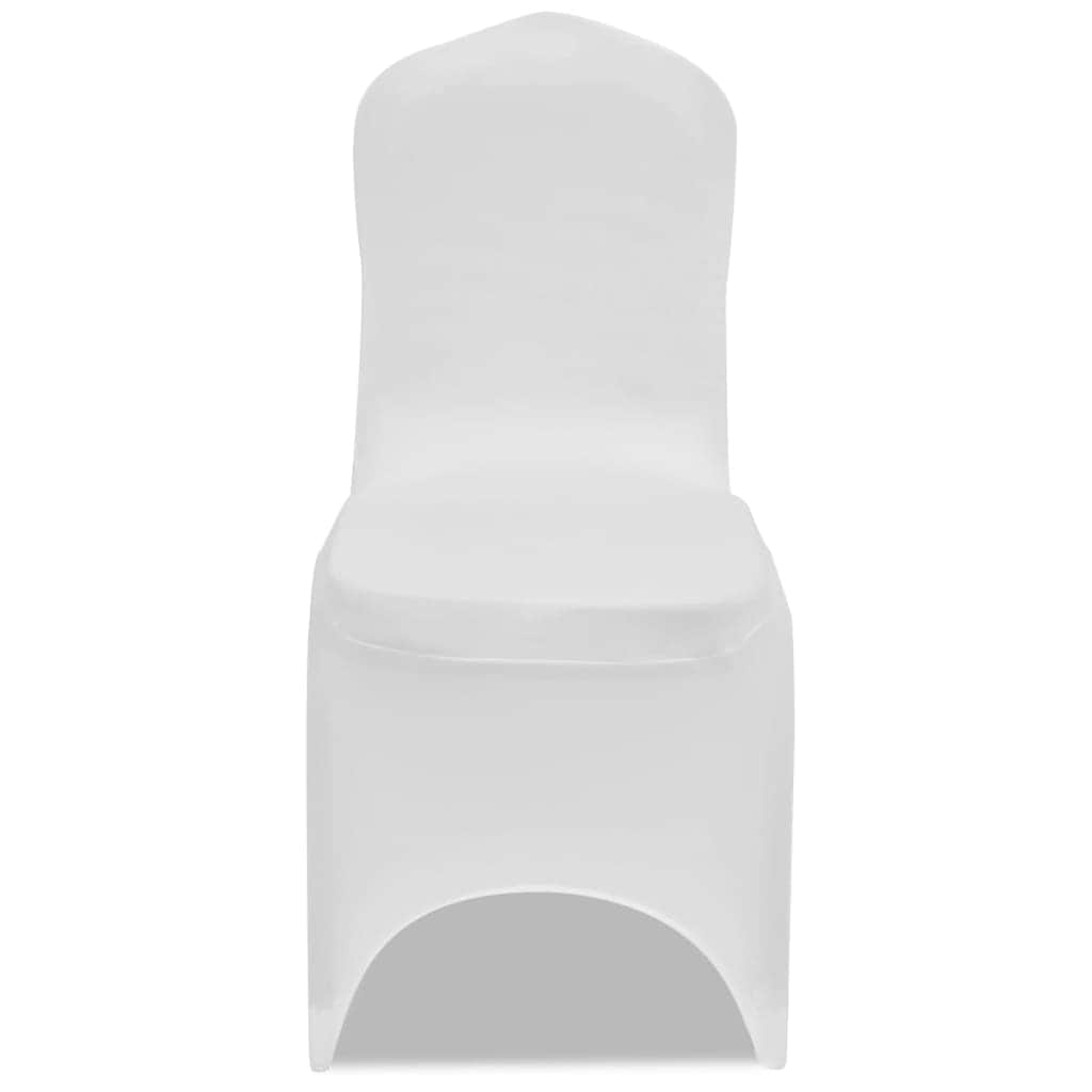 Chair Cover Stretch White 12 pcs - Simple deals