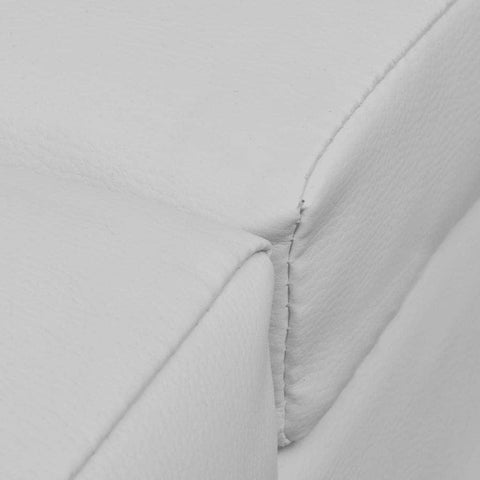Chaise Longue White Leather