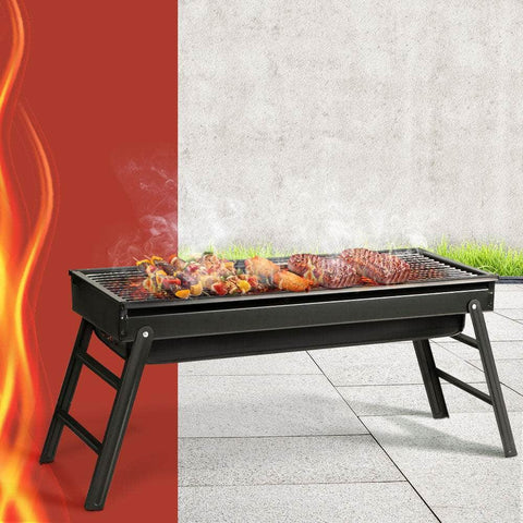 Charcoal Bbq Grill Smoker Portable Barbecue Outdoor Foldable Camping