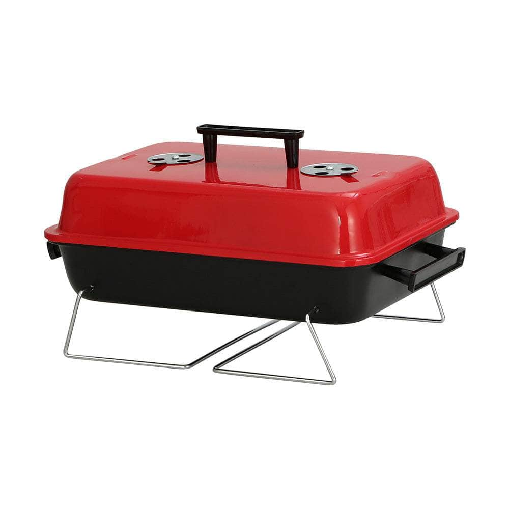 Charcoal Bbq Portable Grill Camping Barbecue Outdoor Cooking Smoker