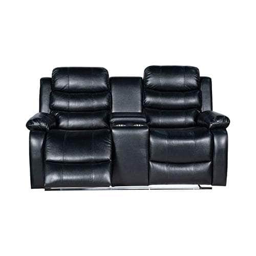 Chelsea Leatherette Recliner With Led Console And Ultra Cushioning