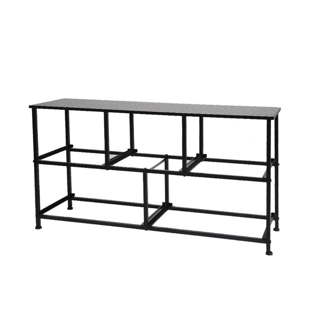 Chest of 5 Drawers Storage Cabinet Dark Grey