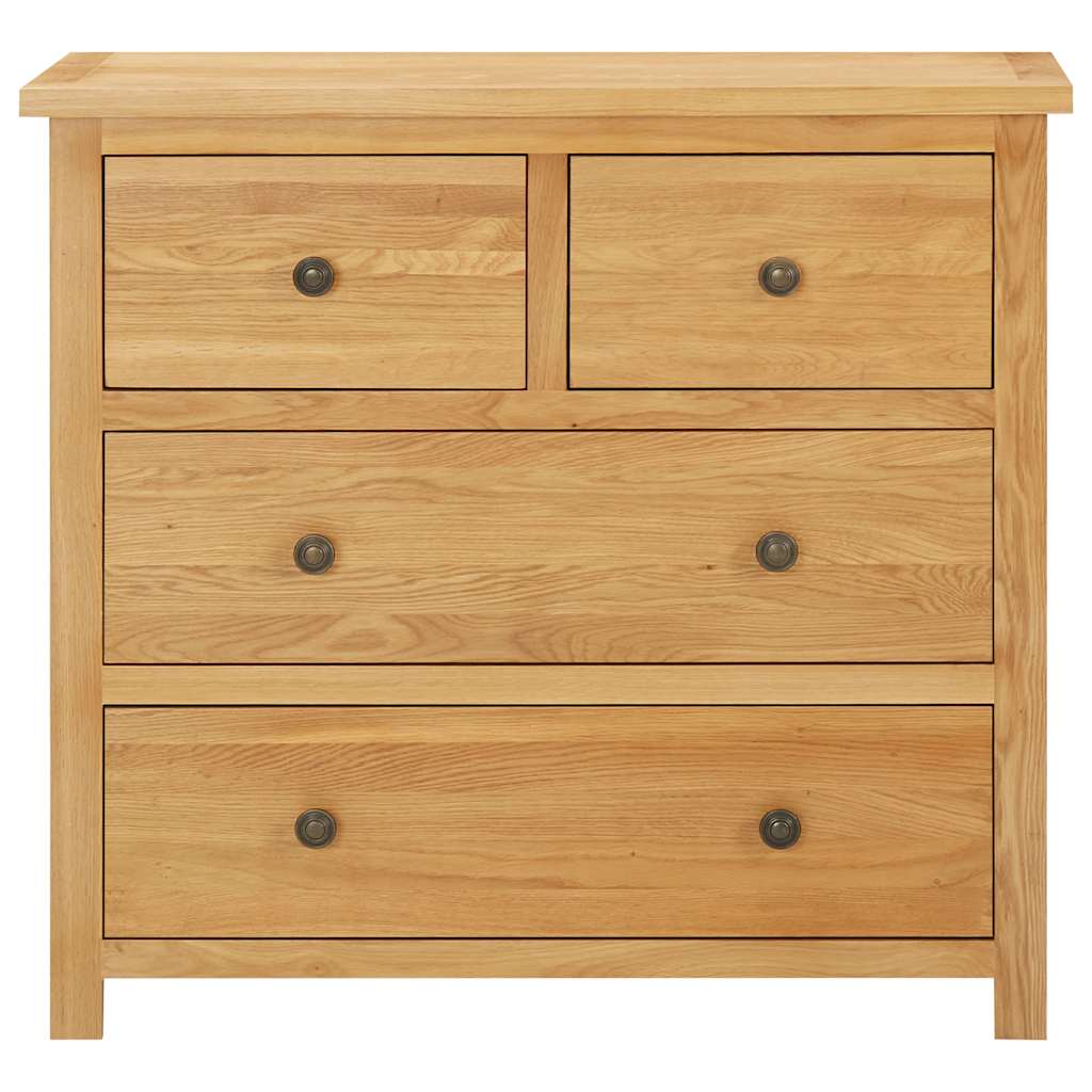 Chest of Drawers 4 Drawer Solid Oak Wood Storage Cabinet Organizer